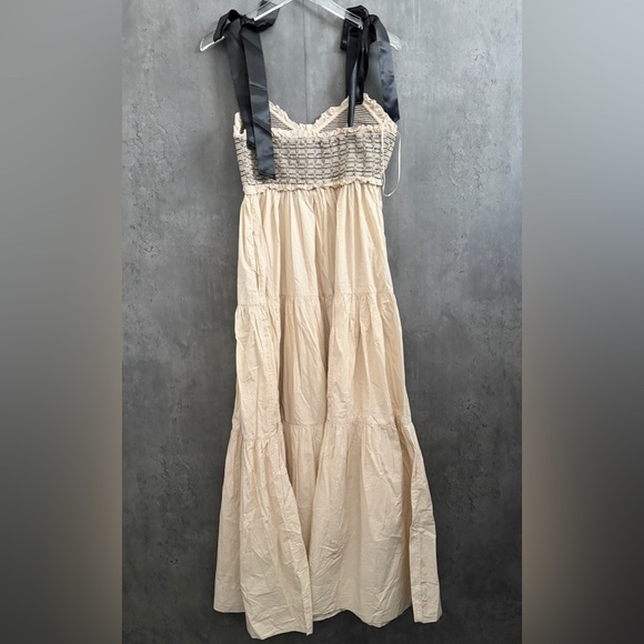 Free People Bluebell Solid Maxi Dress Large B2272 - Picture 4 of 4